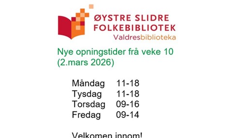 Opningstider 2026