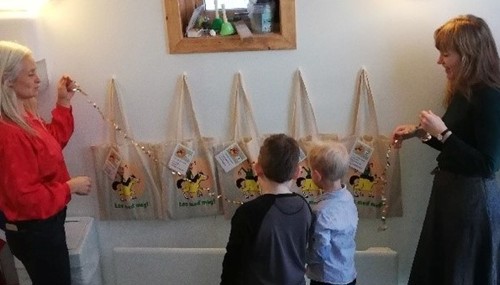 Tøyveskeopning Høre Topp